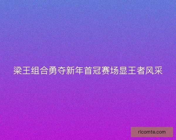 梁王组合勇夺新年首冠赛场显王者风采